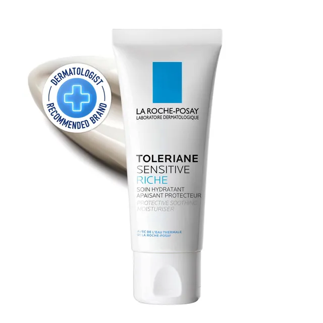 la-roche-posay-toleriane-sensitive-riche-crema-viso-idratante-lenitiva-40-ml-tex image 1