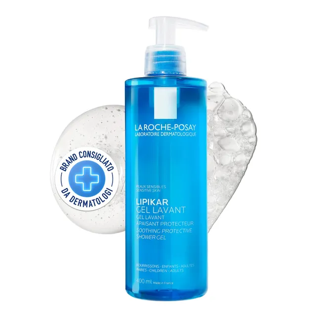 la-roche-posay-lipikar-gel-detergente-lenitivo-viso-e-corpo-400-ml-niacinamide-e image 1