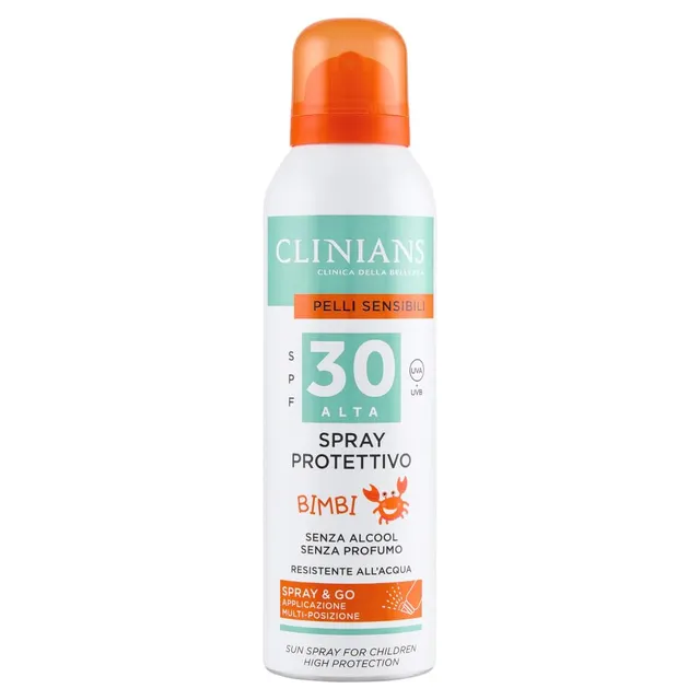 clinians-spray-protettivo-bimbi-spf30-150-ml-con-aloe-e-camomilla-senza-alcool-n image 1