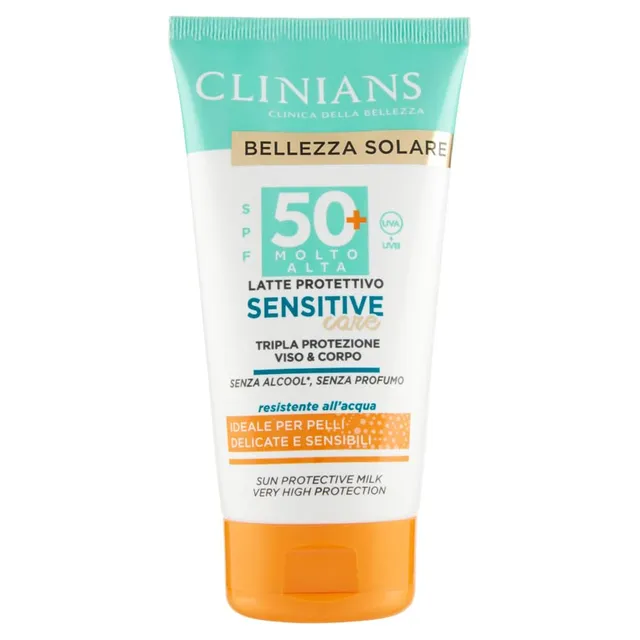 clinians-latte-protettivo-sensitive-spf50-150-ml-latte-solare-per-pelli-molto-ch image 1