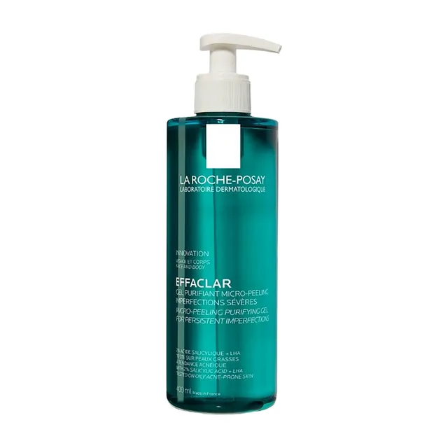 la-roche-posay-effaclar-gel-purificante-micro-peeling-viso-e-corpo-400-ml-con-ac image 1