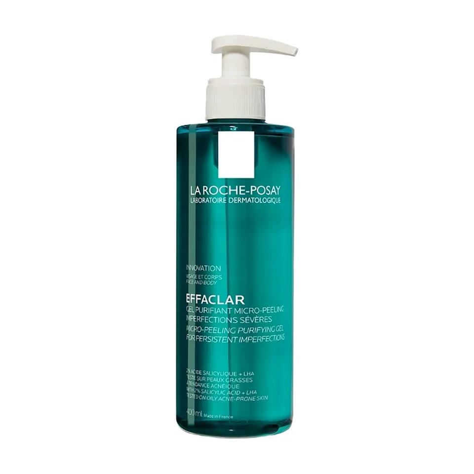 la-roche-posay-effaclar-gel-purificante-micro-peeling-viso-e-corpo-400-ml-con-ac image 1