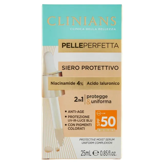 clinians-pelle-perfetta-siero-protettivo-2in1-spf50-con-niacinamide-4-made-in-it image 1