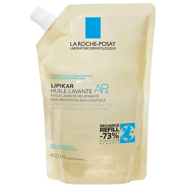 la-roche-posay-lipikar-olio-detergente-ap-refill-pack-400-ml-ricarica-olio-docci image 1