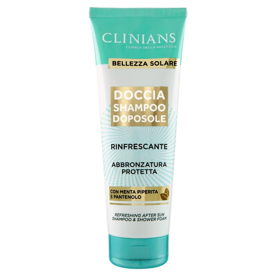 clinians-doccia-shampoo-doposole-rinfrescante-250-ml-con-menta-piperita-e-panten image 1