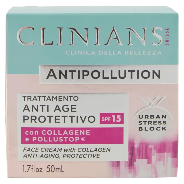 clinians-trattamento-antiage-protettivo-antipollution-spf15-50-ml-crema-viso-ant image 1
