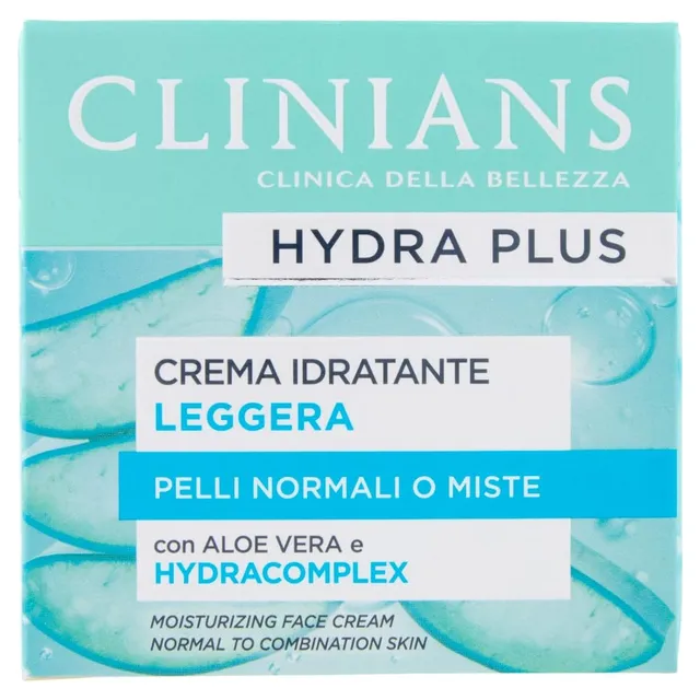 clinians-hydra-plus-crema-viso-idratante-leggera-dermatologicamente-testata-made image 1