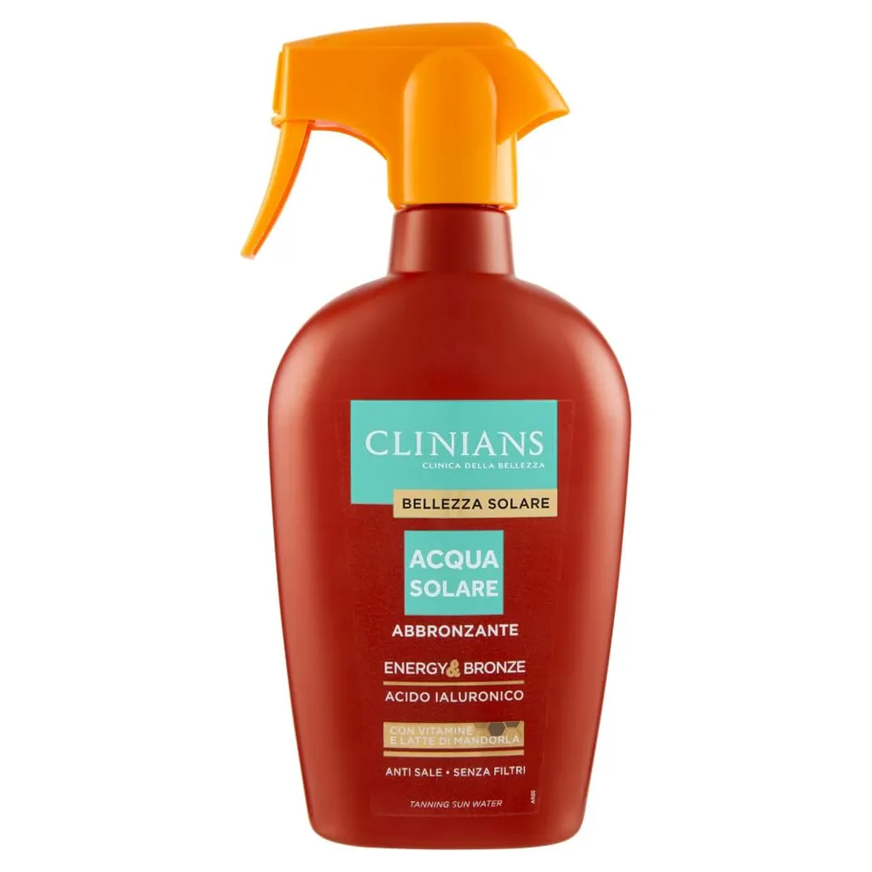 clinians-acqua-solare-abbronzante-energy-bronze-con-vitamine-latte-di-mandorla-e image 1