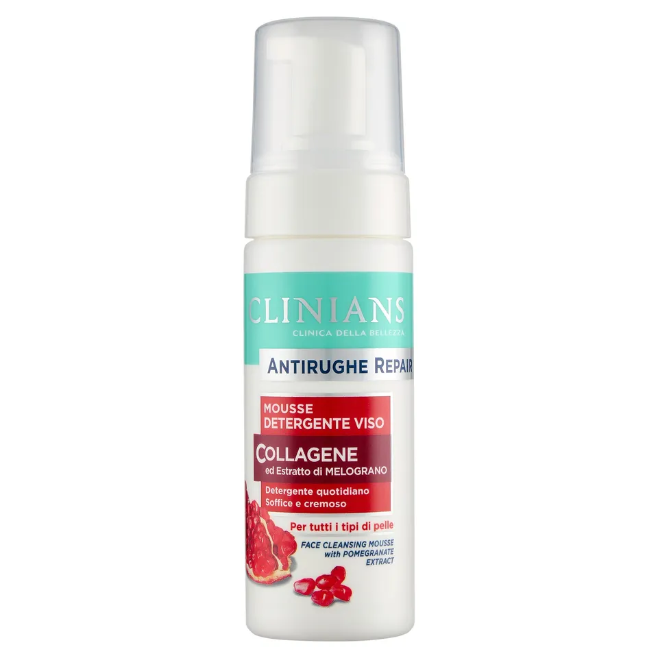 clinians-antirughe-repair-mousse-detergente-viso-antirughe-con-collagene-ed-estr image 1