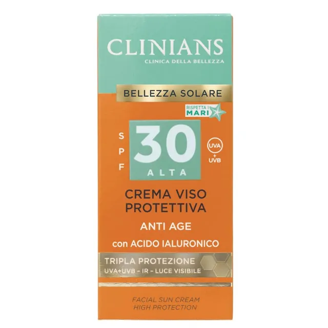 clinians-crema-solare-viso-anti-age-spf30-con-peptide-multifunzionale-anti-age-e image 1
