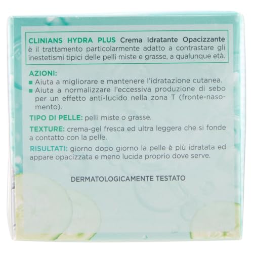 clinians-hydra-plus-crema-viso-idratante-opacizzante-dermatologicamente-testata- image 6