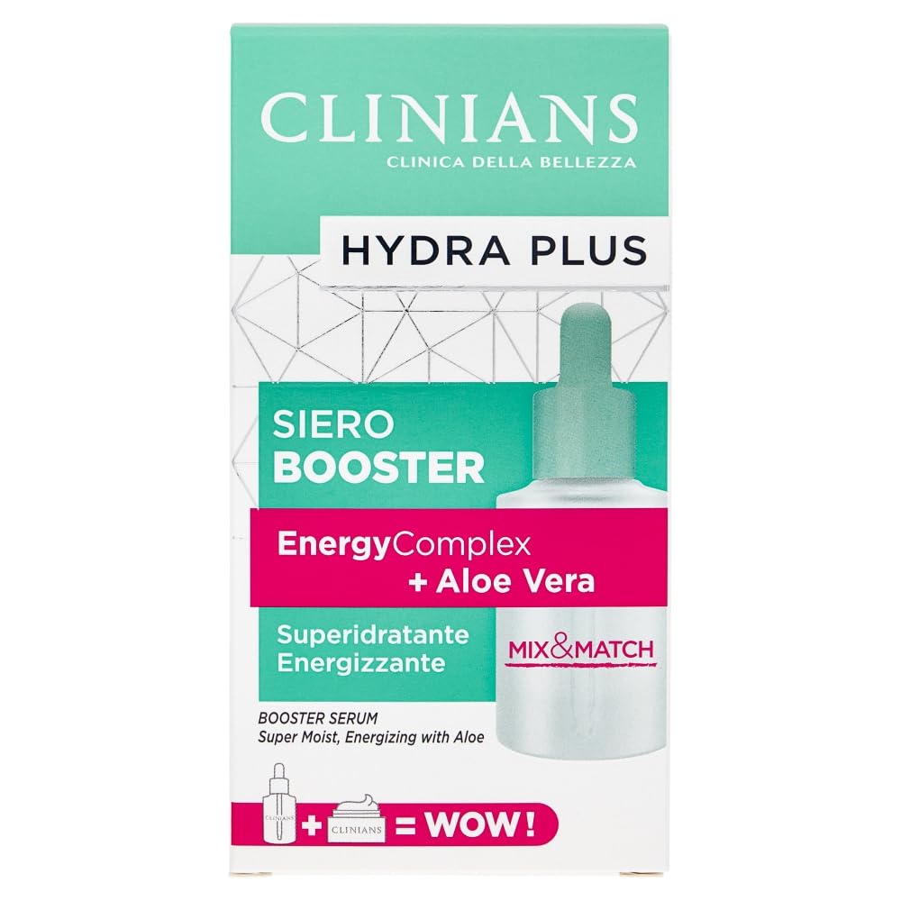 clinians-hydra-plus-siero-booster-30-ml-con-aloe-vera-biologico-energycomplex-e- image 1