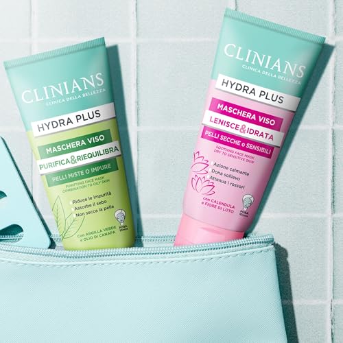 clinians-hydra-plus-maschera-viso-purificante-con-argilla-verde-e-olio-di-canapa image 8