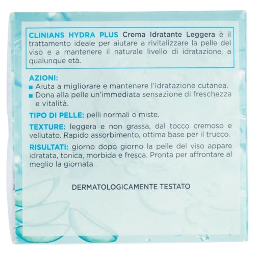 clinians-hydra-plus-crema-viso-idratante-leggera-dermatologicamente-testata-made image 5