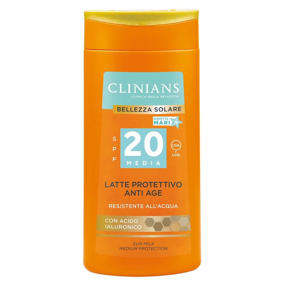 clinians-latte-protettivo-anti-age-spf20-con-acido-ialuronico-latte-solare-resis image 1