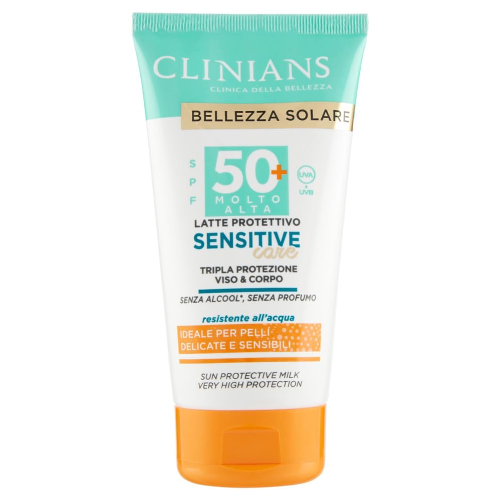 clinians-latte-protettivo-sensitive-spf50-150-ml-latte-solare-per-pelli-molto-ch image 1