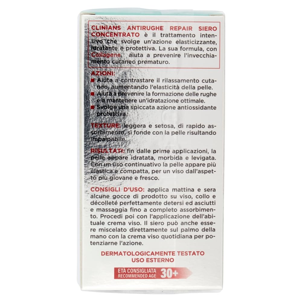 clinians-antirughe-repair-siero-concentrato-con-collagene-ed-estratto-di-melogra image 2