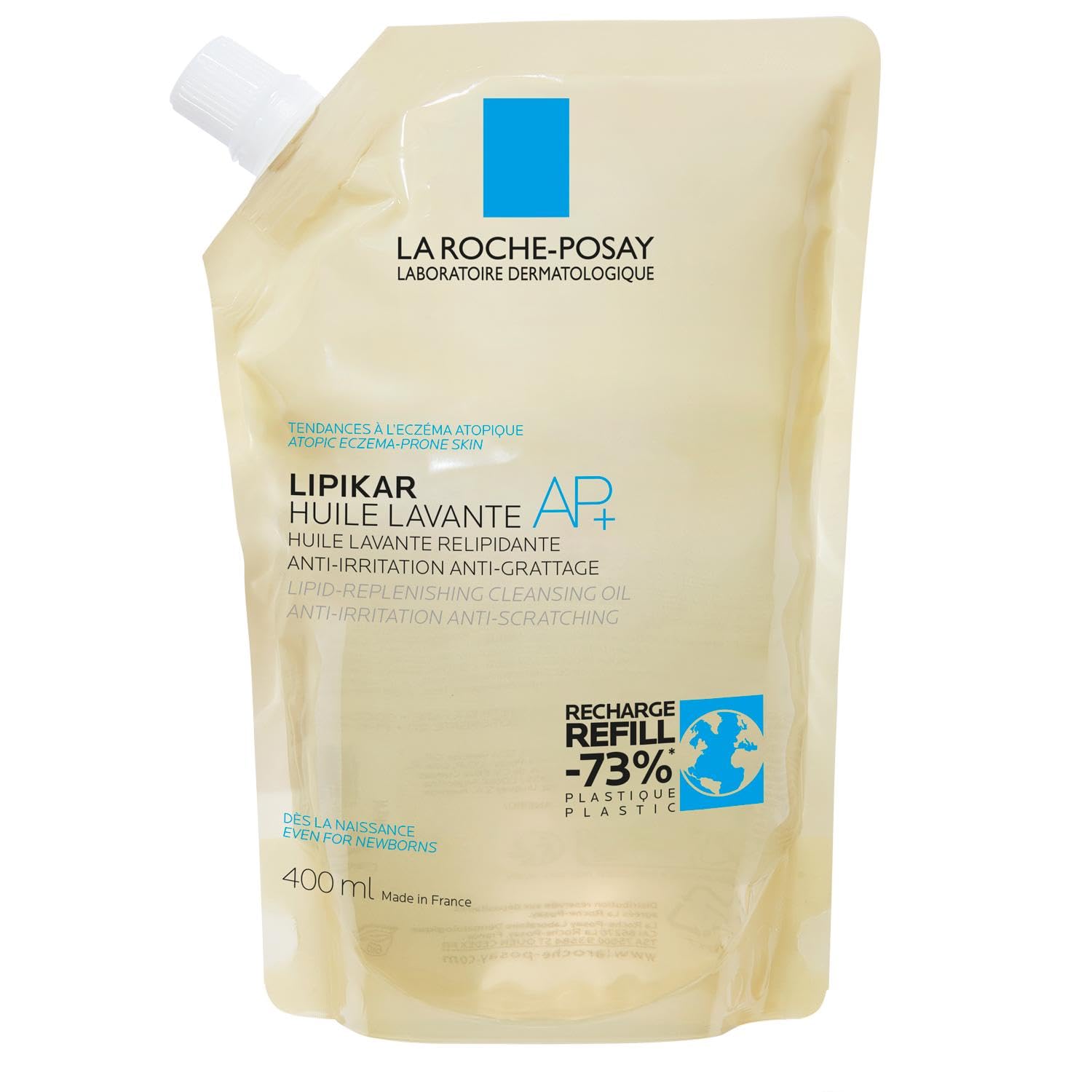 la-roche-posay-lipikar-olio-detergente-ap-refill-pack-400-ml-ricarica-olio-docci image 1