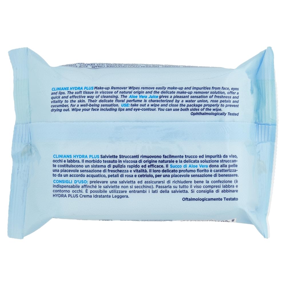 clinians-salviette-struccanti-hydra-plus-con-succo-di-aloe-vera-150-salviette-25 image 2