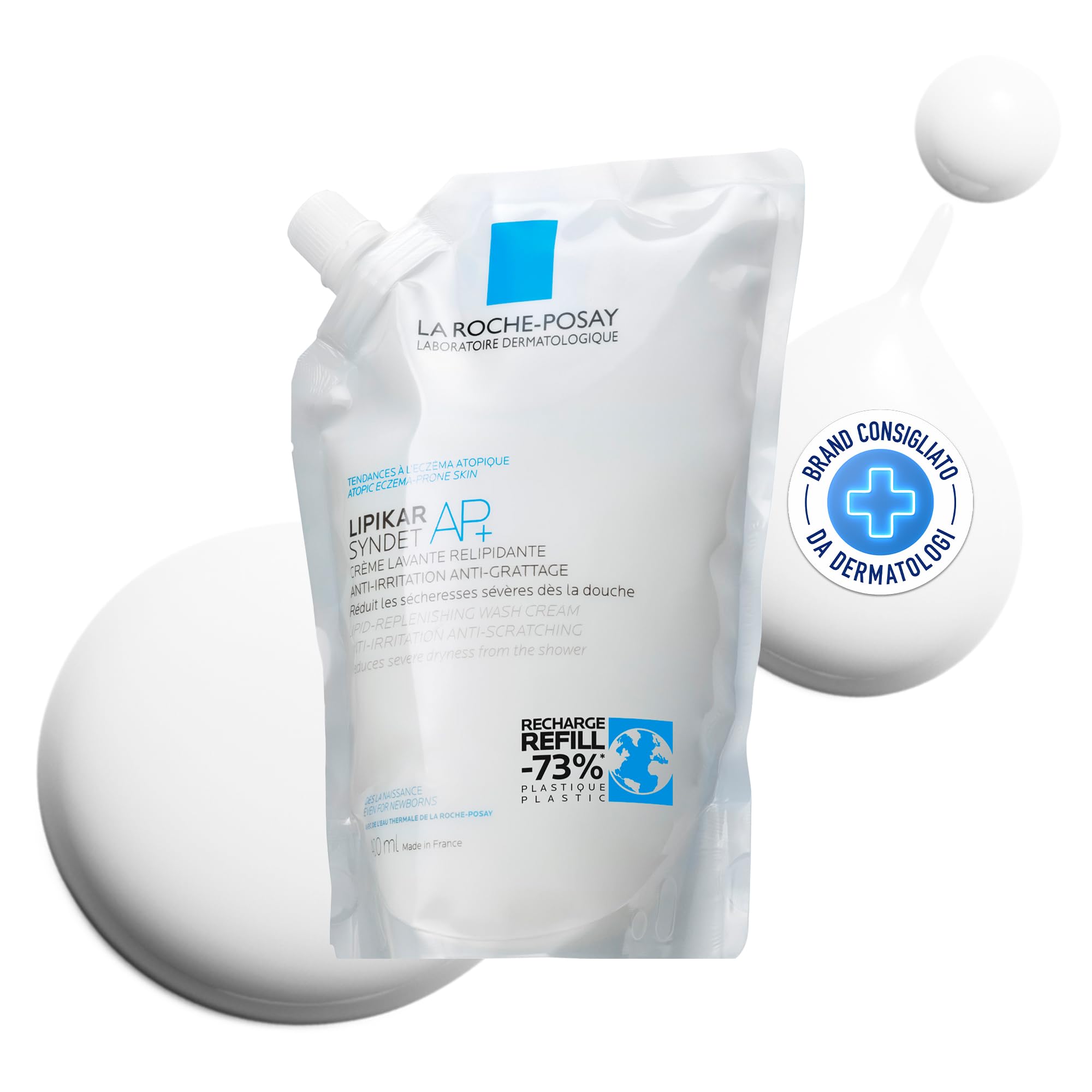 la-roche-posay-lipikar-syndet-ap-ricarica-gel-doccia-400-ml-senza-profumo-per-pe image 1